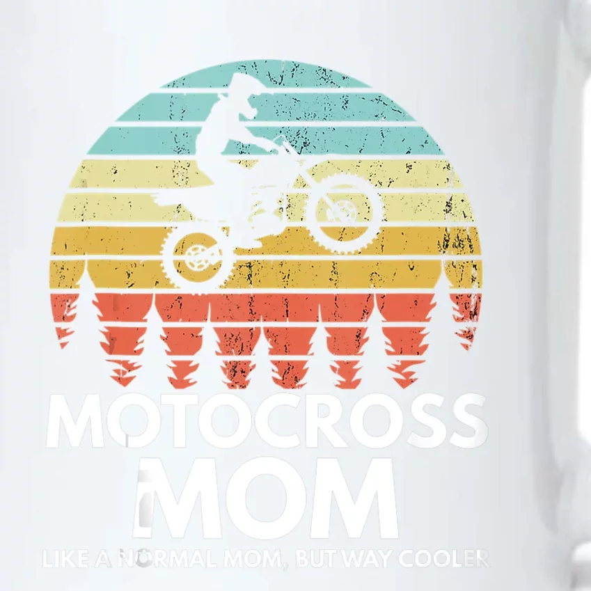 Funny Motocross Dirt Bike Mom Retro 70s Motocross Braaap Black Color Changing Mug