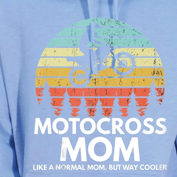 Funny Motocross Dirt Bike Mom Retro 70s Motocross Braaap Unisex Surf Hoodie