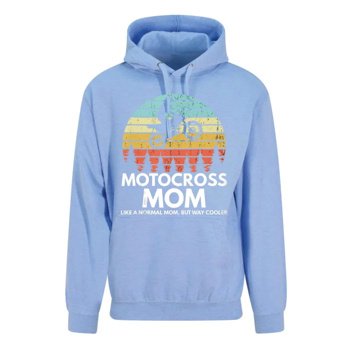 Funny Motocross Dirt Bike Mom Retro 70s Motocross Braaap Unisex Surf Hoodie