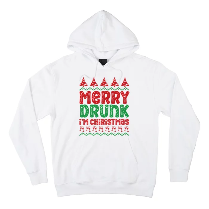 Funny Merry Drunk IM Christmas Hoodie