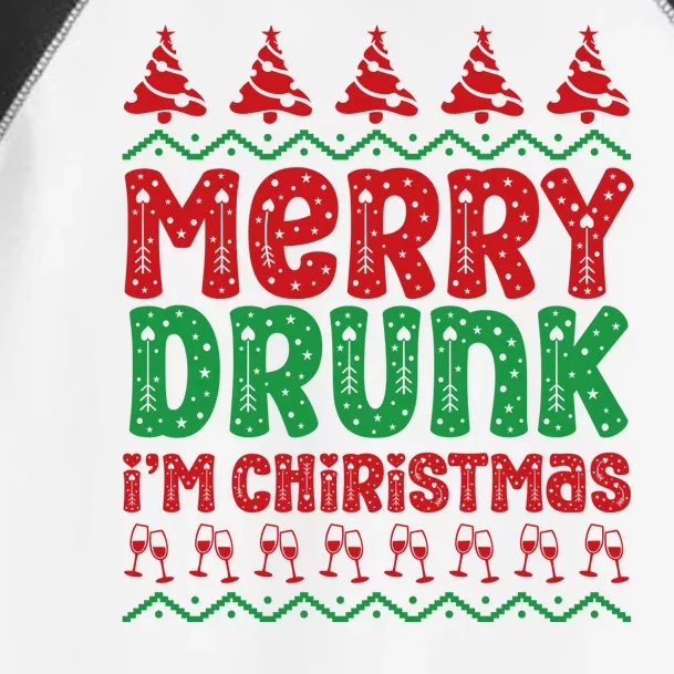 Funny Merry Drunk IM Christmas Toddler Fine Jersey T-Shirt