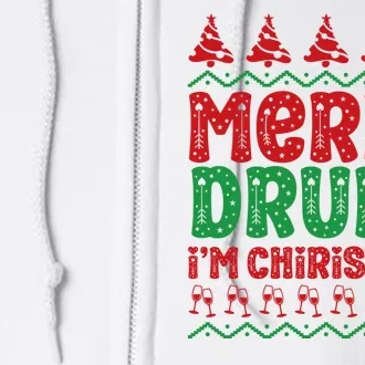 Funny Merry Drunk IM Christmas Full Zip Hoodie