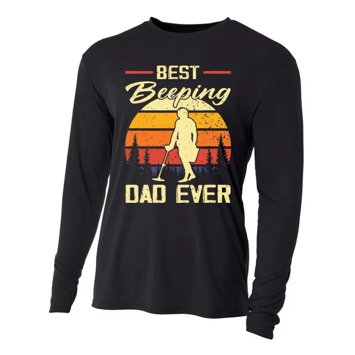 Funny Metal Detector Detecting Saying Cooling Performance Long Sleeve Crew