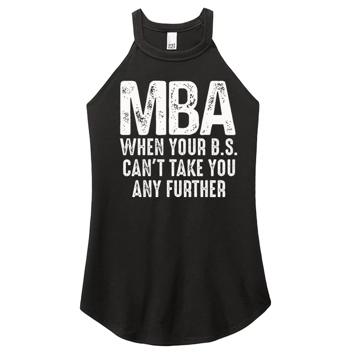 Funny Mba Design For Women Master Degree Graduation Day Women’s Perfect Tri Rocker Tank