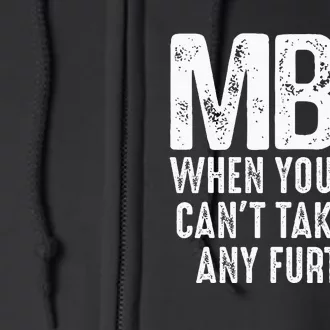 Funny Mba Design For Women Master Degree Graduation Day Full Zip Hoodie