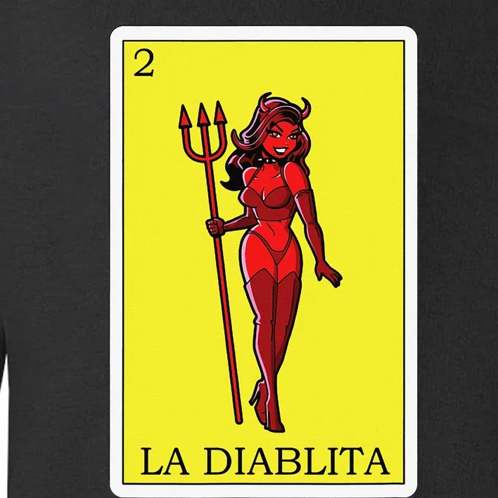 Funny Mexican Design La Diablita Toddler Sweatshirt