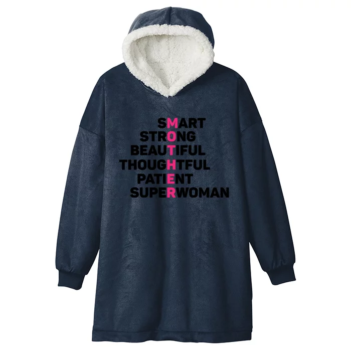 Funny Mother's Day T Hooded Wearable Blanket