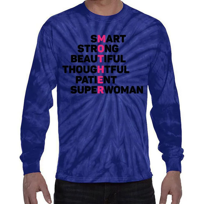 Funny Mother's Day T Tie-Dye Long Sleeve Shirt