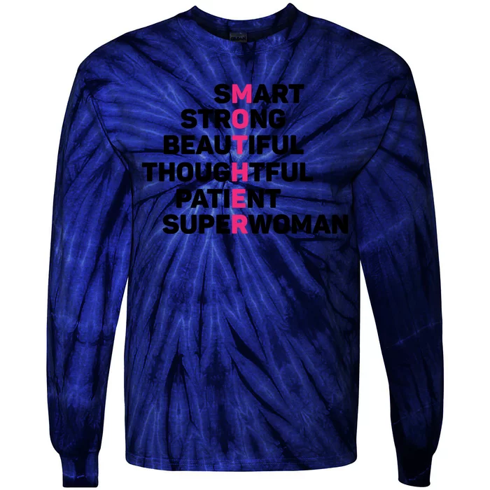 Funny Mother's Day T Tie-Dye Long Sleeve Shirt