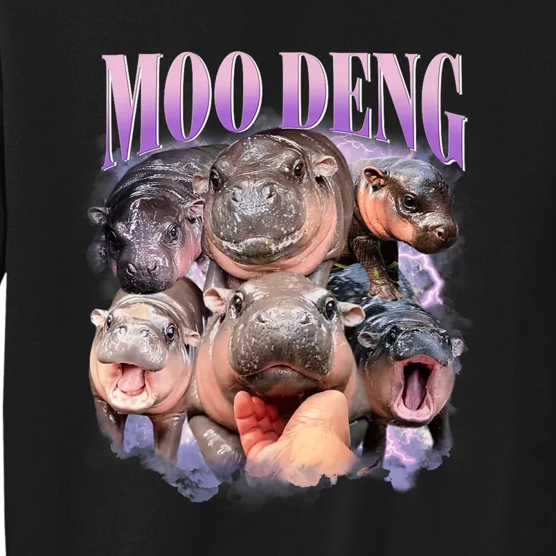 Funny Moo Deng Baby Pygmy Hippo Cute Zoo For Family Sweatshirt