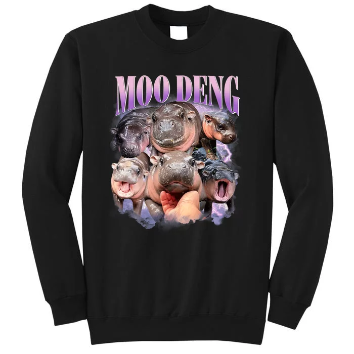 Funny Moo Deng Baby Pygmy Hippo Cute Zoo For Family Sweatshirt