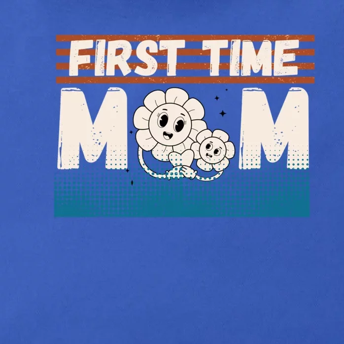 First MotherS Day New Mom Firsttime Mom Blooming Flower Funny Gift Zip Tote Bag