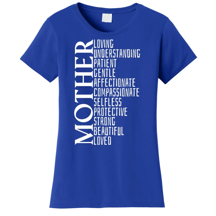 Funny MotherS Day Quote Cool Mom Meaning Women's T-Shirt