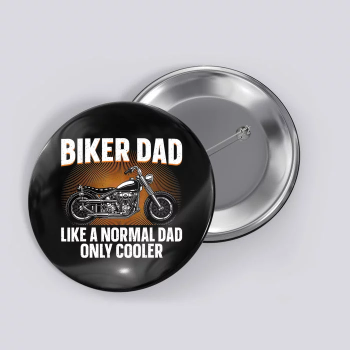 Funny Motorcycle Dad Design For Grandpa Motorbike Rider Button