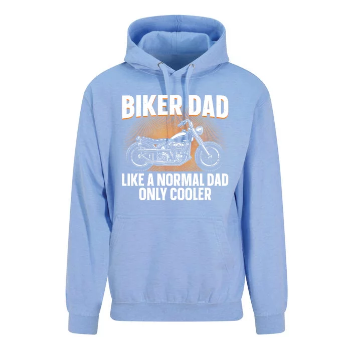 Funny Motorcycle Dad Design For Grandpa Motorbike Rider Unisex Surf Hoodie