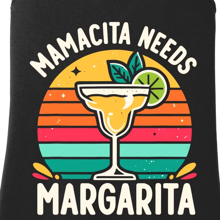 Funny MotherS Day Mamacita Needs A Margarita Ladies Essential Tank