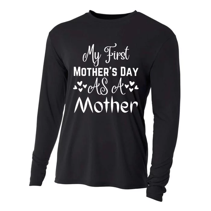 Funny Mothers Day T S Cooling Performance Long Sleeve Crew