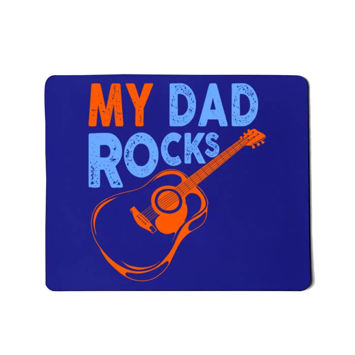 Funny My Dad Rocks Guitar Tee Cool Gift Mousepad