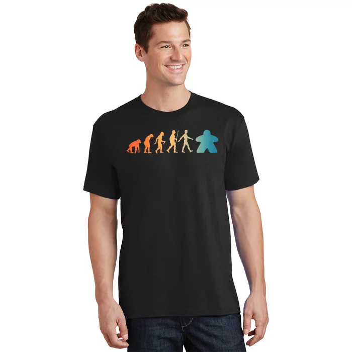 Funny Meeple Design Meeple Evolution Lovers T-Shirt