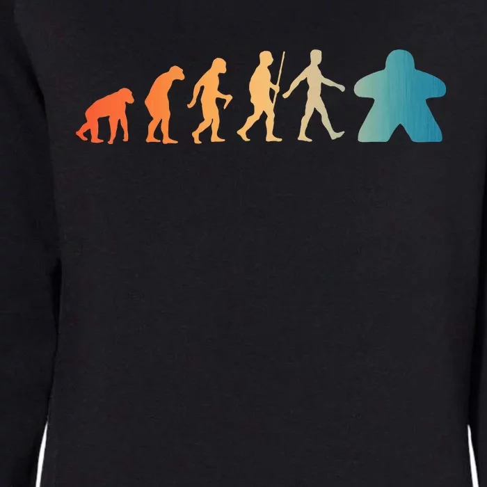 Funny Meeple Design Meeple Evolution Lovers Womens California Wash Sweatshirt