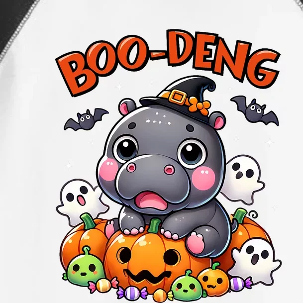 Funny Moo Deng Baby Pygmy Hippo Bouncy Pig In Thai Halloween Toddler Fine Jersey T-Shirt