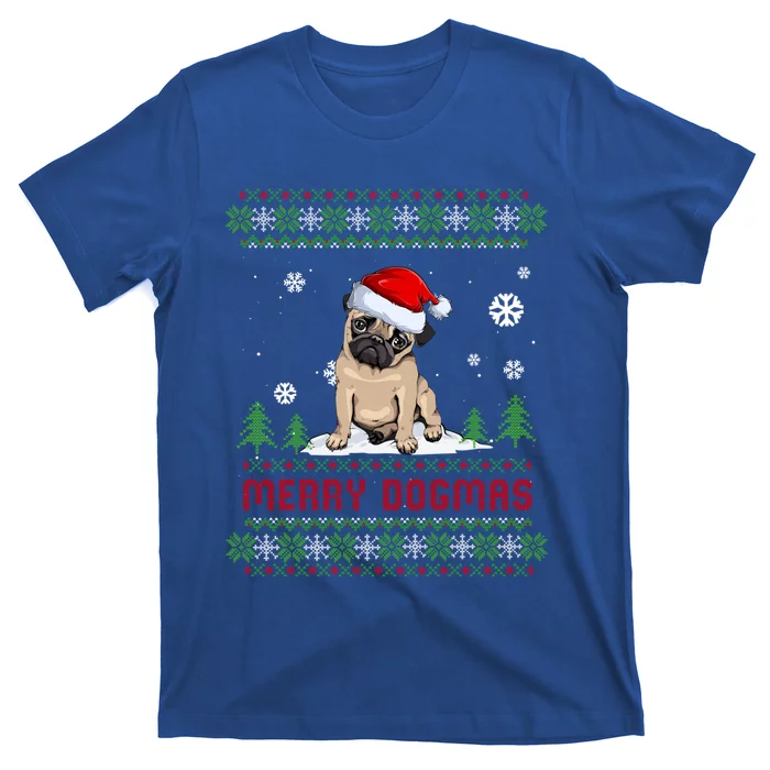 Funny Merry Dogmas Frenchie Santa Hat Ugly Christmas Sweater Gift T-Shirt