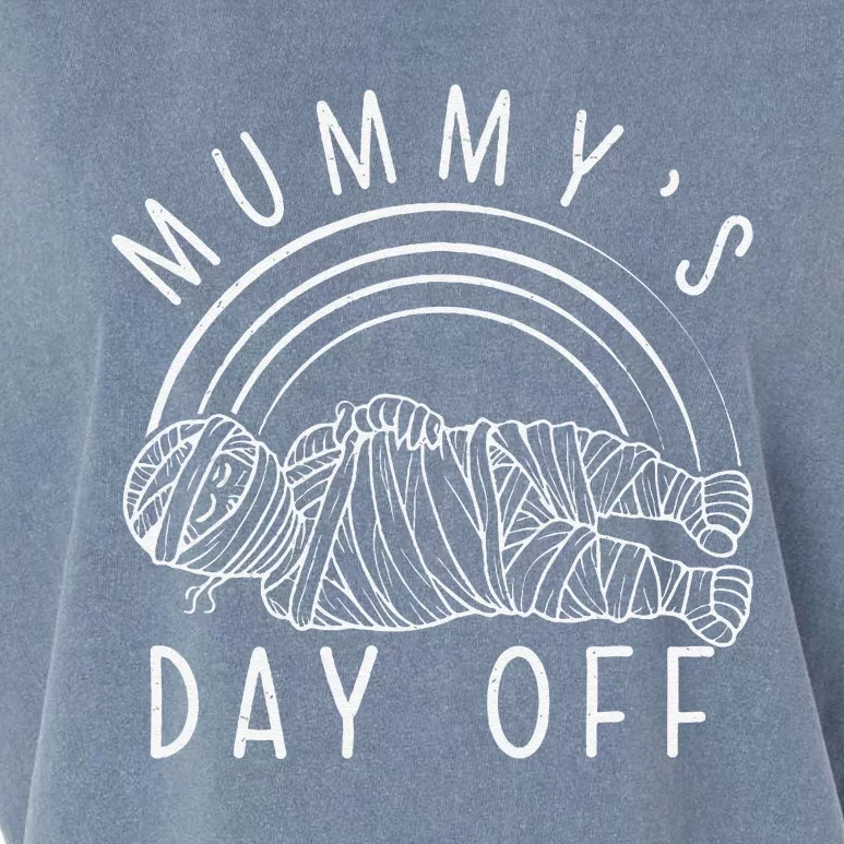 Funny MummyS Day Off Sarcophagus Ancient Egyptian Artifacts Garment-Dyed Women's Muscle Tee