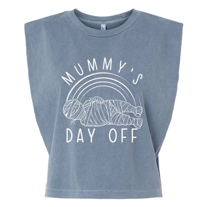 Funny MummyS Day Off Sarcophagus Ancient Egyptian Artifacts Garment-Dyed Women's Muscle Tee