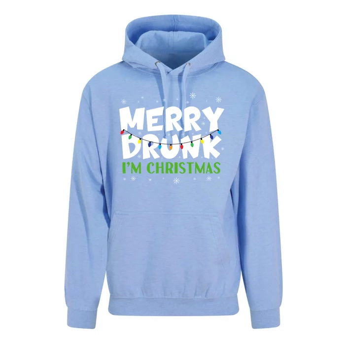 Funny Merry Drunk IM Christmas Ugly Xmas Gift Christmas Gift Unisex Surf Hoodie