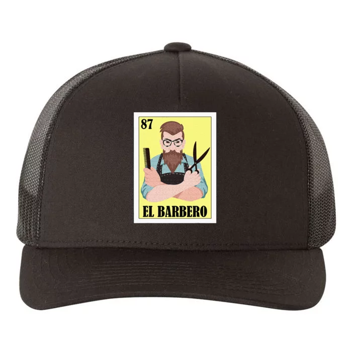 Funny Mexican Design For Barber El Barbero Yupoong Adult 5-Panel Trucker Hat