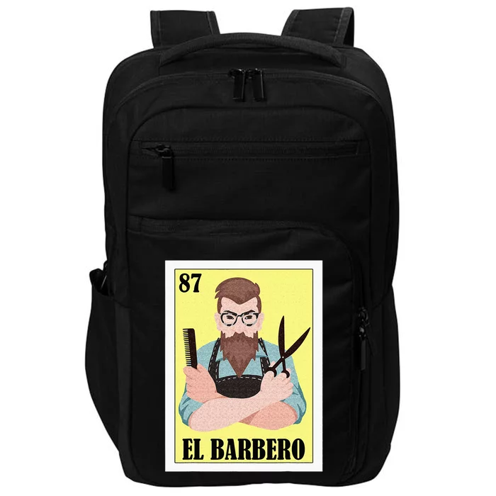 Funny Mexican Design For Barber El Barbero Impact Tech Backpack