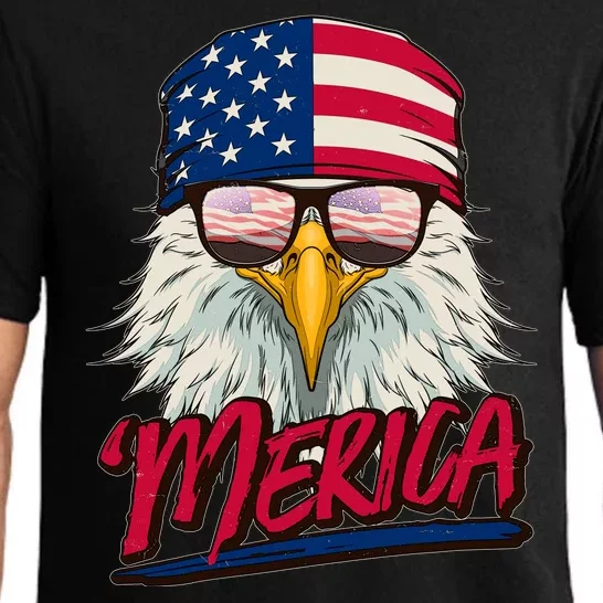 Funny Merica Eagle USA American Flag Pajama Set