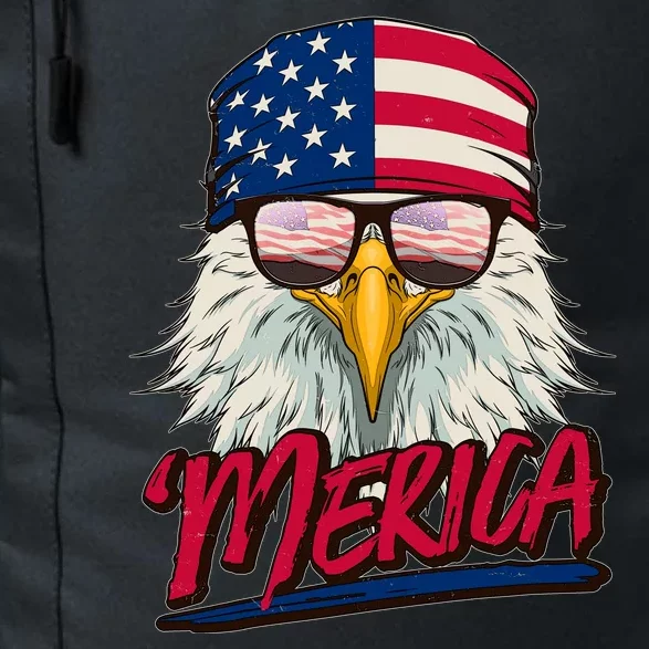 Funny Merica Eagle USA American Flag Daily Commute Backpack