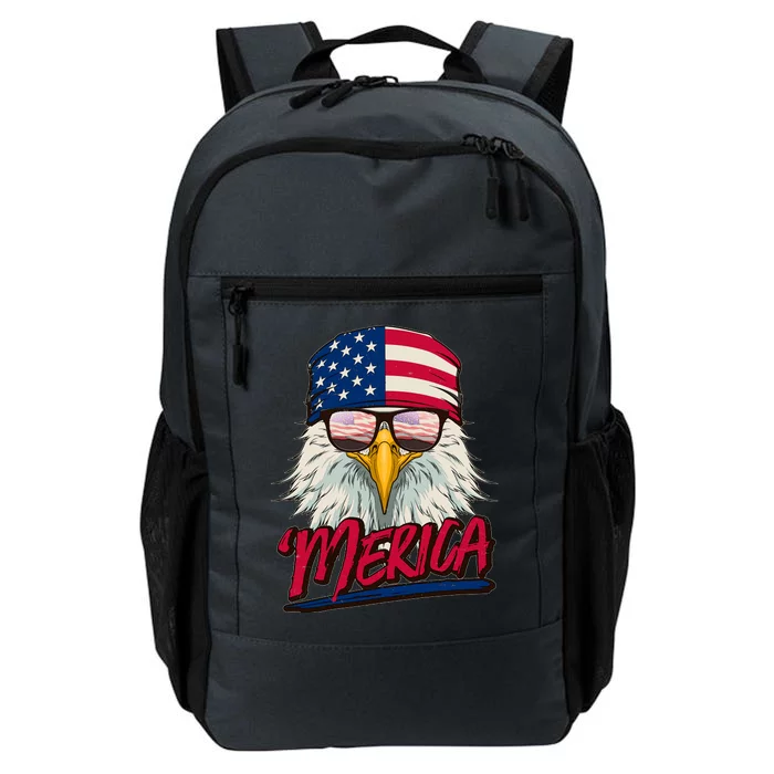 Funny Merica Eagle USA American Flag Daily Commute Backpack