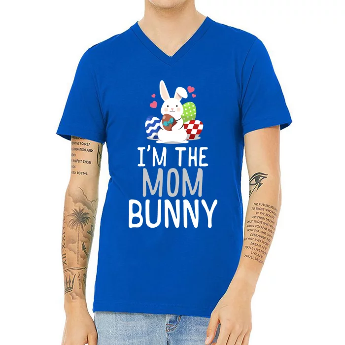 Family Matching Easter Outfit Easter Bunny Gift Mom Gift V-Neck T-Shirt