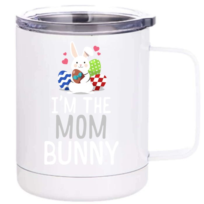 Family Matching Easter Outfit Easter Bunny Gift Mom Gift Front & Back 12oz Stainless Steel Tumbler Cup