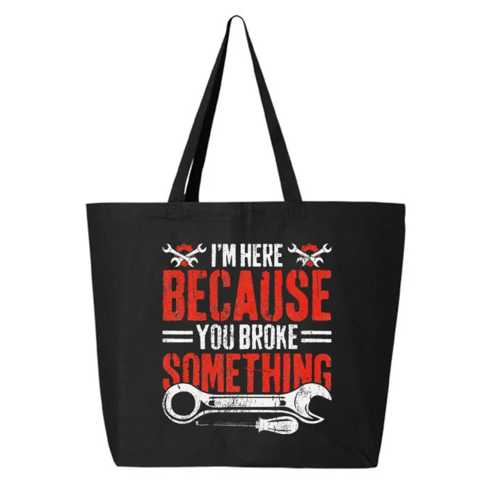 Funny Mechanic Engineer Art For Dad Husband Grandpa Gift 25L Jumbo Tote