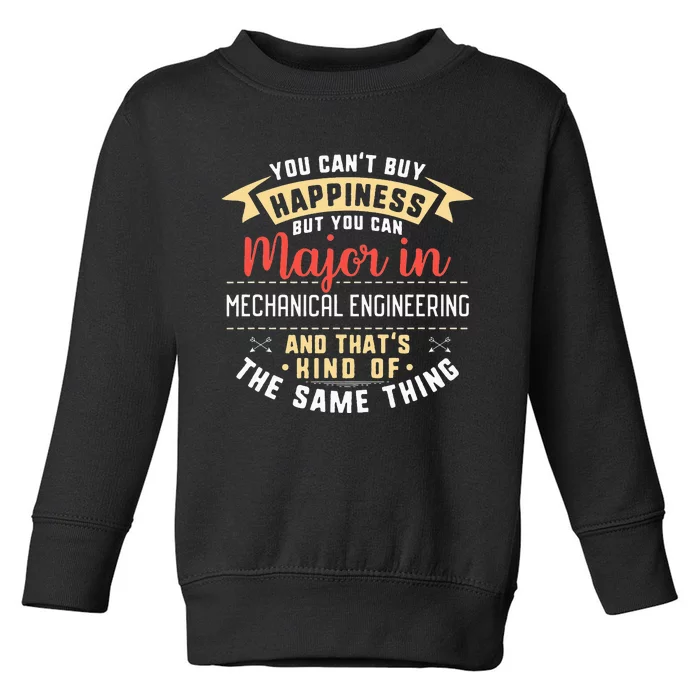 Funny Mechanical Engineering Major Student Graduation Toddler Sweatshirt