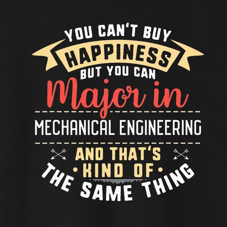 Funny Mechanical Engineering Major Student Graduation Women's Crop Top Tee