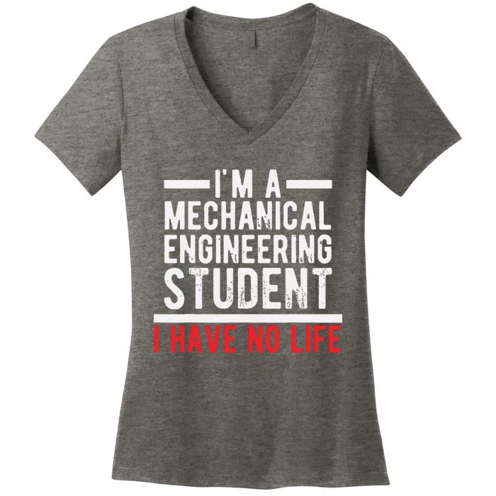 Future Mechanical Engineer Design Gift Engineering Student Women's V-Neck T-Shirt