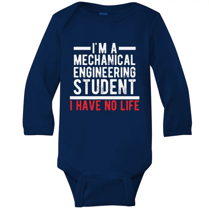 Future Mechanical Engineer Design Gift Engineering Student Baby Long Sleeve Bodysuit