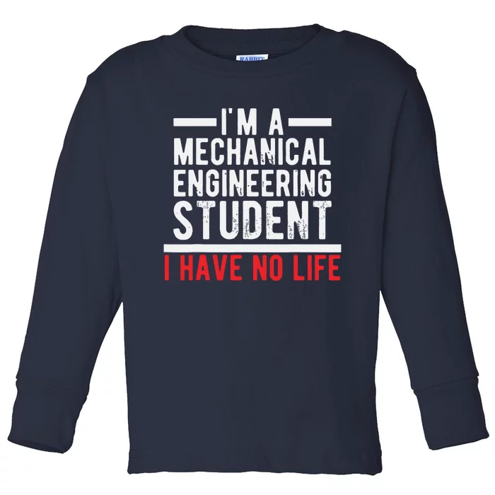 Future Mechanical Engineer Design Gift Engineering Student Toddler Long Sleeve Shirt