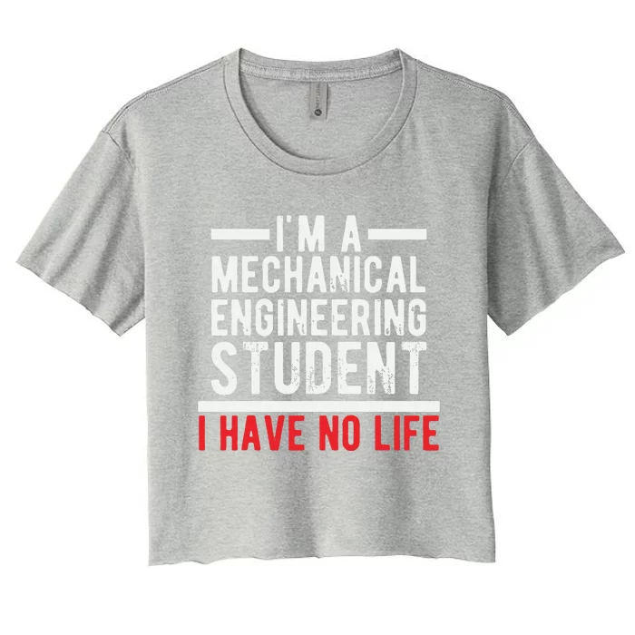 Future Mechanical Engineer Design Gift Engineering Student Women's Crop Top Tee