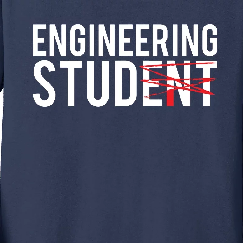 Future Mechanical Engineer Engineering Student Gift Kids Long Sleeve Shirt