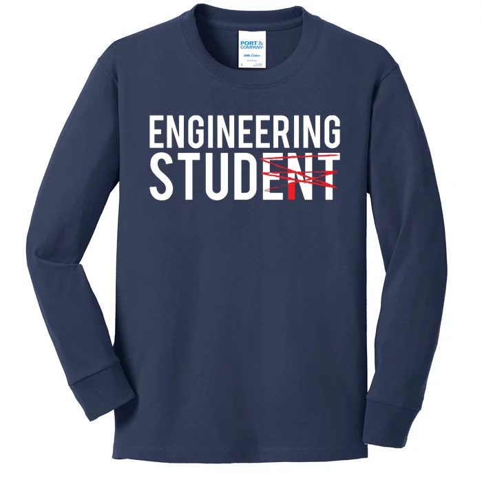 Future Mechanical Engineer Engineering Student Gift Kids Long Sleeve Shirt