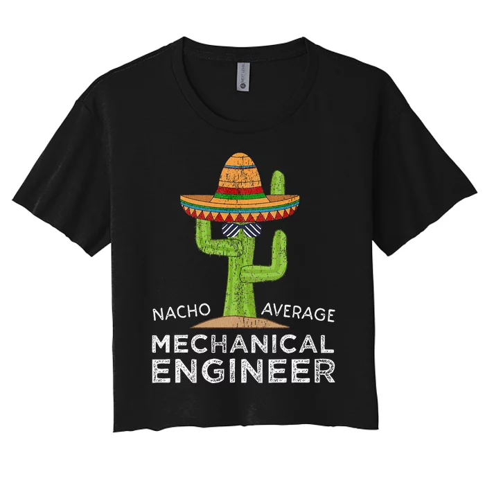 Funny Mechanical Engineer Engineering Women's Crop Top Tee