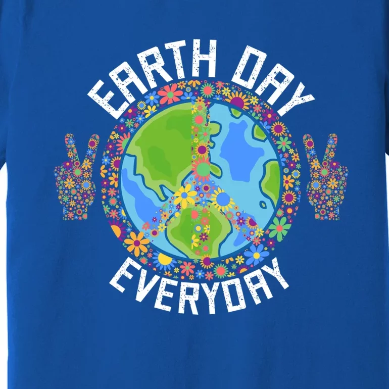 Funny Make Everyday Earth Day Planet World Earth Day Flower Gift Premium T-Shirt