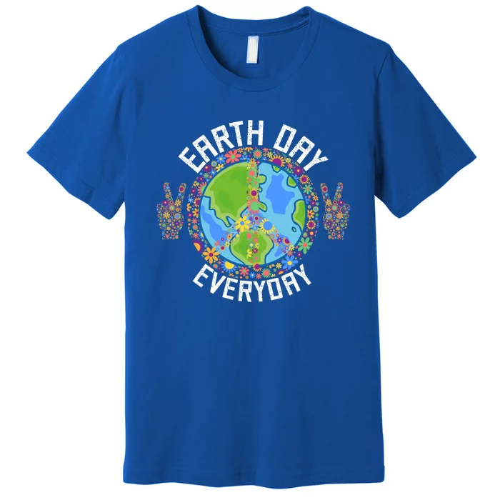 Funny Make Everyday Earth Day Planet World Earth Day Flower Gift Premium T-Shirt