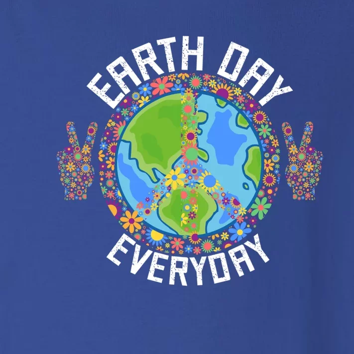 Funny Make Everyday Earth Day Planet World Earth Day Flower Gift Toddler Long Sleeve Shirt