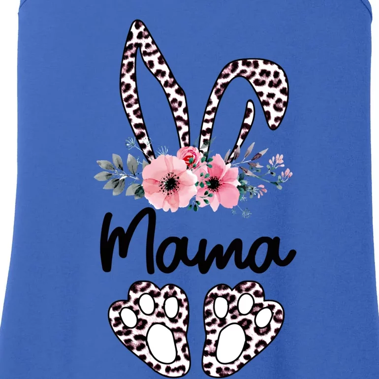 Floral Mama Easter Bunny Gift Mama Life Happy Easter Day Funny Gift Ladies Essential Tank